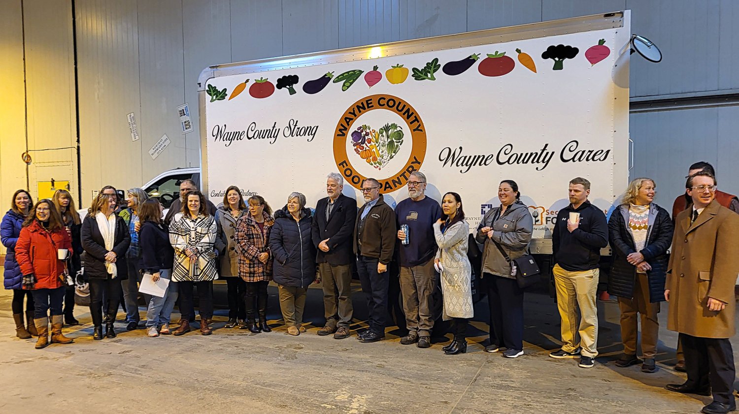 Local lawmakers and members of Wayne Tomorrow! visit the county food pantry.